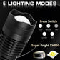 Ultra LED Bright Powerful USB Zoom Torch Flashlight